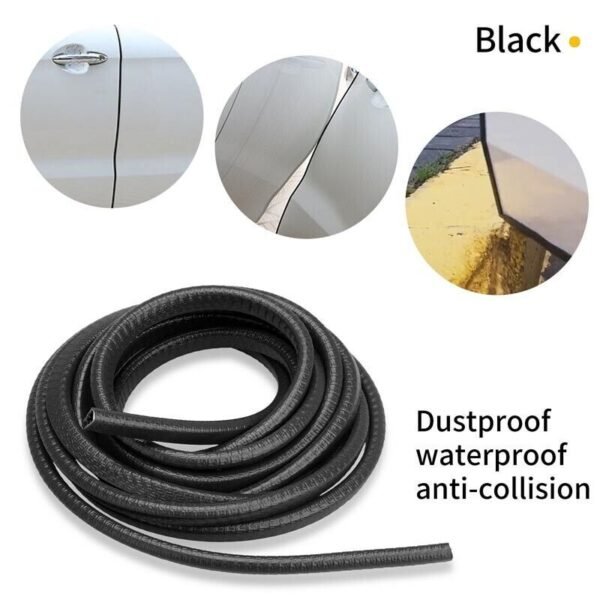 4.5M Car Door Boot Edge Protector Strip Trim U Shape Guard Seal Rubber Black UK