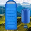 4 SEASON SINGLE SLEEPING BAGS CAMPING RECTANGULAR ENVELOPE ZIP UP KIDSUK