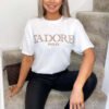 UK ONLY - Ladies Oversized J' Adore Paris Short Sleeves T Shirt Top