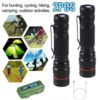 LED Military Flashlight USB Rechargeable Tactical Zoom Torch Most Powerful Mini Pen Light