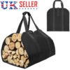 Firewood Log Carrier Canvas Durable Firepalce Wood Bag W Reinforce Straps
