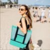 Waterproof Beach Bag With Cooler Compartment - Beach Bags Waterproof Sandproof For Women, Pool Bag & Beach Tote Bag