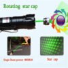 USB Rechargeable Green Laser Pointer Pen Visible Beam LED Flashlight Torch Lazer