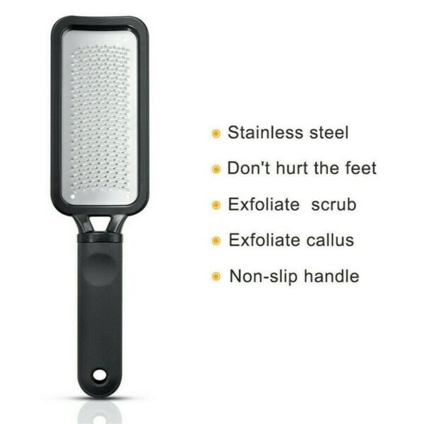 Foot File Scraper Rasp Hard Dead Dry Skin Remover Grater Callus Pedicure Black