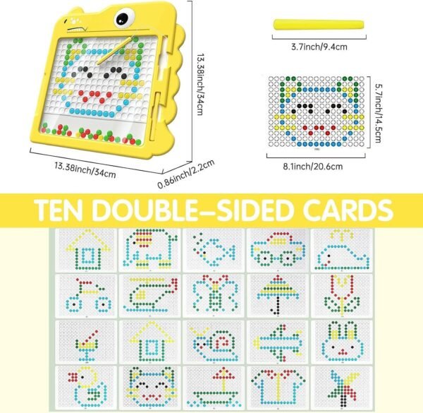 Magnetic Drawing Board For Kids Doodle Dot Art Educational Preschool Toys