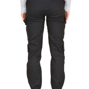 USA Only - Cargo Pockets Pants Women High Waist Cropped Slim Fit Trouser