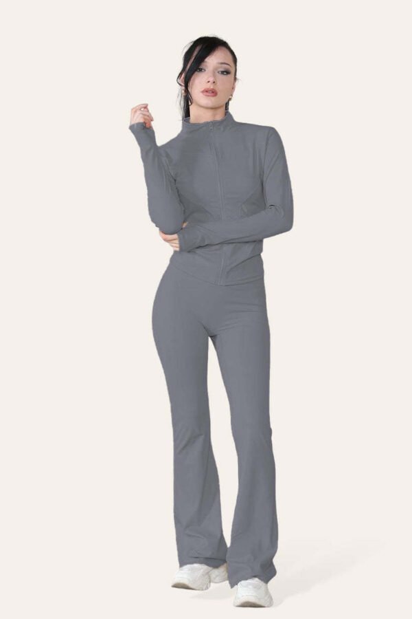 UK Only m- Fitted Active Yoga Lightweight Top Zip Up Workout Jacket