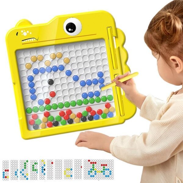 Magnetic Drawing Board For Kids Doodle Dot Art Educational Preschool Toys