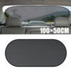 Rear Window Screen Sun Shade Mesh Cover Windshield Sun UV Visor Blocks Black