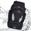 80L Extra Large Hiking Camping Backpack Rucksack Waterproof Travel Luggage Bag Black