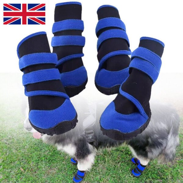 74ba8598-c34e-483c-ae5f-b41d8090dafd.jpg 4x Anti-Slip Pet Boots Dog Puppy Waterproof Shoes Protective Rain-Booties Socks