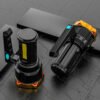 LED Torch USB Rechargeable COB Flashlight Spotlight Camping Light Most Powerful