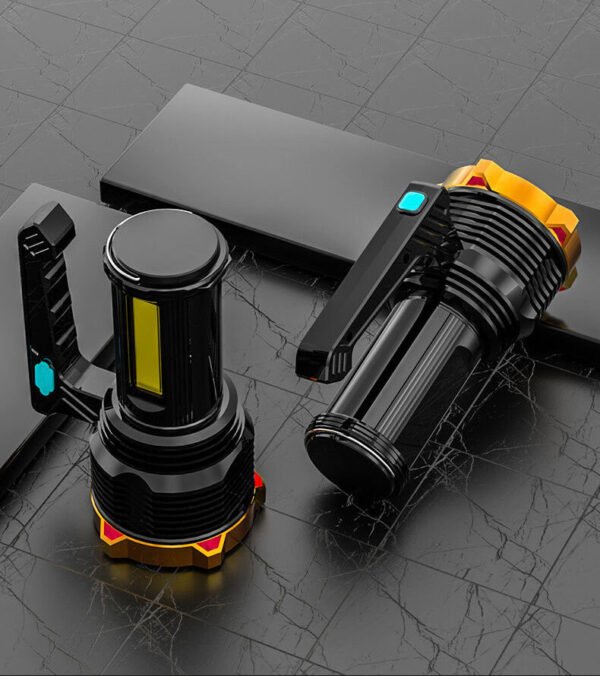 LED Torch USB Rechargeable COB Flashlight Spotlight Camping Light Most Powerful