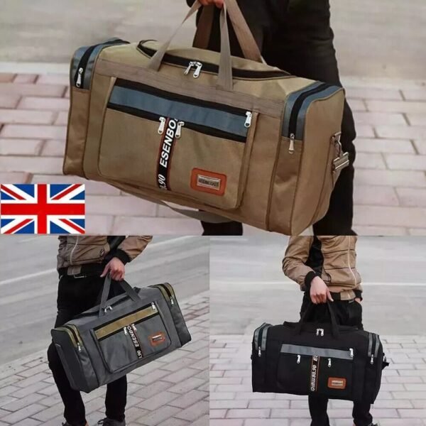 Men Extra Large Big Sports Gym Holdall Bag Travel Work Cabin Barrel Bag