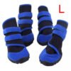 4x Anti-Slip Pet Boots Dog Puppy Waterproof Shoes Protective Rain-Booties Socks