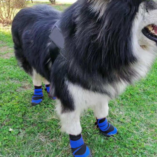 955ec5fa-30eb-4852-9e43-93349ead81d9.jpg 4x Anti-Slip Pet Boots Dog Puppy Waterproof Shoes Protective Rain-Booties Socks