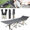 Heavy Duty Single Folding Bed With Bag Camping Travel Guest Lightweight UK