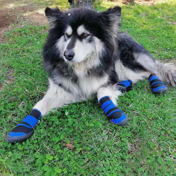 9c927d06-6072-4af2-84b8-886e81c15b86.jpg 4x Anti-Slip Pet Boots Dog Puppy Waterproof Shoes Protective Rain-Booties Socks