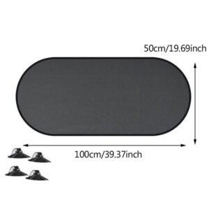 Rear Window Screen Sun Shade Mesh Cover Windshield Sun UV Visor Blocks Black