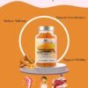 Turmeric & Ginger Gummies 120ct- Joint Support, Immune Boost, Vegan Friendly