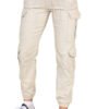 USA Only - Cargo Pockets Pants Women High Waist Cropped Slim Fit Trouser