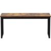 3-Piece Dining Table And Bench Set 4-Person Space-Saving Dinette For Kitchen Patio Outdoor