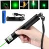 Green Laser Pointer Pen Light 9900Mile Strong  Visible Beam Lazer AAA Torch 532nm USB Rechargeable Flashlight