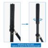 Baseball LED Flashlight Zoom Rechargeable Torch Spotlight Emergency Security Work Light 3 Lighting Modes