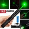 Green Laser Pointer Pen Light 9900Mile Strong  Visible Beam Lazer AAA Torch 532nm USB Rechargeable Flashlight