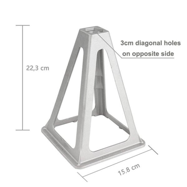 4 X Aluminium Stabilising Jack Stands Adjustable Axle Levelling Caravan Trailer