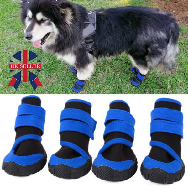 f1501cd3-0d05-4616-a23c-cc473f04cac1.jpg 4x Anti-Slip Pet Boots Dog Puppy Waterproof Shoes Protective Rain-Booties Socks