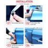 4.5M Car Door Boot Edge Protector Strip Trim U Shape Guard Seal Rubber Black UK