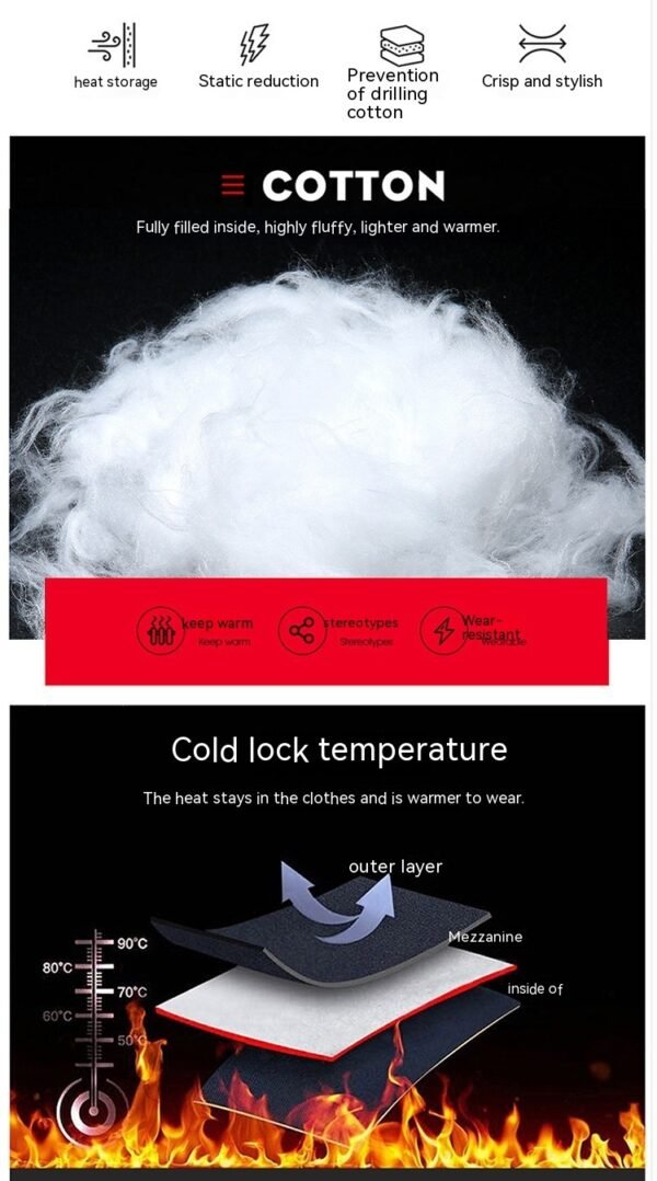 Winter Down Thick Bright Leather Cotton-padded Jacket