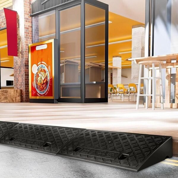 10df685e-1bf9-46a8-a1d7-93e659edc0ff-1.jpg UK ONLY - Vehicle Slope Ramp Universal Heavy Duty Rubber Kerb Ramps Car Bikes Threshold