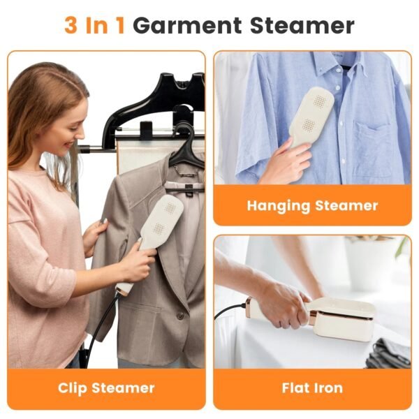 14ecda8c-5a6b-4d3d-ae14-499389d17bdc.jpg USA ONLY SALE - Steam Iron Press 3 In 1 Travel Steamer For Clothes With Flip Head Portable Handheld Flat Iron 1000W Wrinkles Remover Wet And Dry Ironing Garment Steamer 20S Fast Heat Up GPCT5460