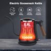 UK ONLY - Gooseneck Electric Kettle, Pour Over Coffee Kettle Hot Water Tea Kettle,Stainless Steel Inner With Leak Proof Design,Rapid Heating, Auto Shutoff
