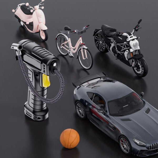 UK ONLY - Car Tyre Inflator Cordless Digital USB Rechargeable Tire Air Compressor UK