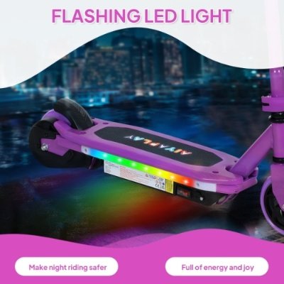 UK ONLY - PROMOTION - Electric Scooter For Kids 6-14 Years, With Colourful Lights