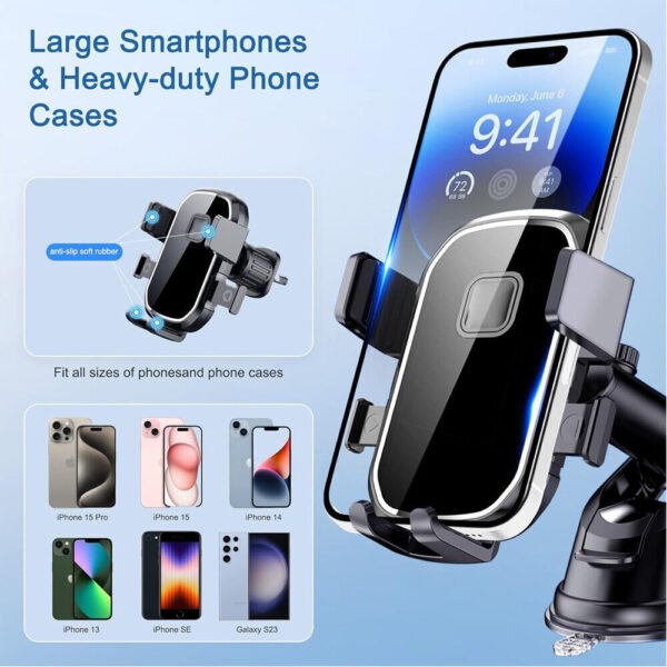 3a5fe251-c880-4483-9b22-19b3de4e3751.jpg UK ONLY - Universal Car Phone Holder 360 Windscreen Suction Mount GPS Stand Cradle UK NEW