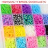 UK ONLY - 15000Pcs Kit Box   Rubber Loom Bands Children Mult-color Make Woven Bracelet