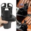 UK ONLY - Foldable Car Cup Holder Drinking Bottle Holder Cup Stand Bracket Sunglasses Phone Organizer Stowing Tidying Car Styling