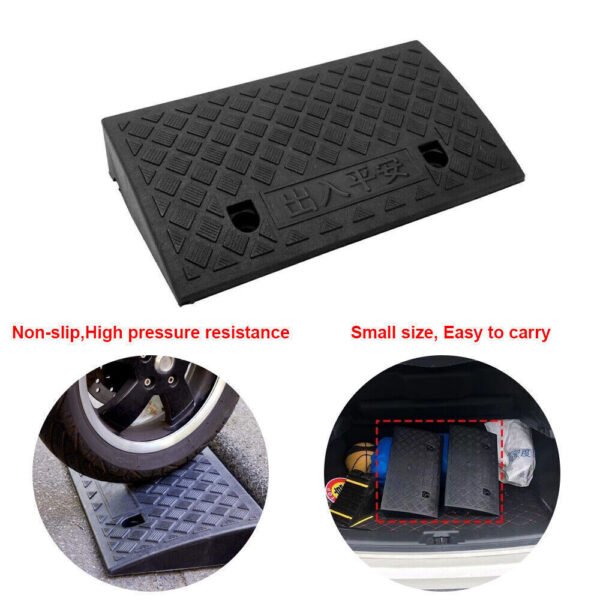 47a42dd9-5931-4fd2-841d-64b5de93996a-1.jpg UK ONLY - Vehicle Slope Ramp Universal Heavy Duty Rubber Kerb Ramps Car Bikes Threshold