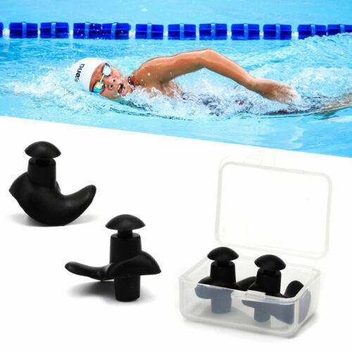 48473e6d-90f3-4d77-aaa2-a611b98f9161.jpg UK ONLY - 10 Pairs Soft Silicone Ear Plugs For Swimming Sleeping Anti Snore With Case UK