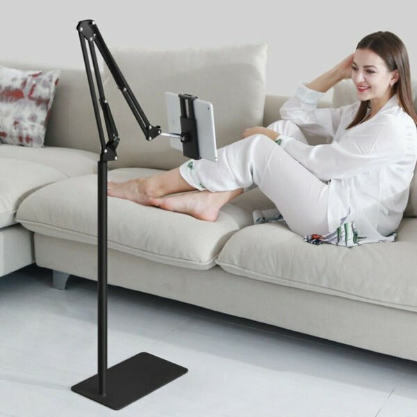 UK ONLY SALE - Universal 360 Adjustable Floor Stand Holder For Tablet  IPad  Phone 3.5  11in