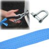 UK ONLY - 8T 16' 5M Tow Rope Heavy Duty Towing Pull Strap Road Recovery Two Shackles Chain