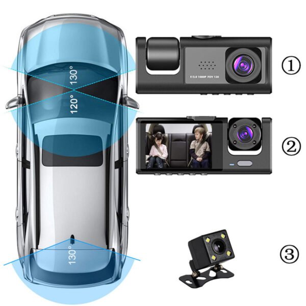 UK only PROMOTION (LESS THAN HALF PRICE) - 1080P Dual Lens Car Dash Cam Recorder G Sensor DVR Front And Rear Camera Video