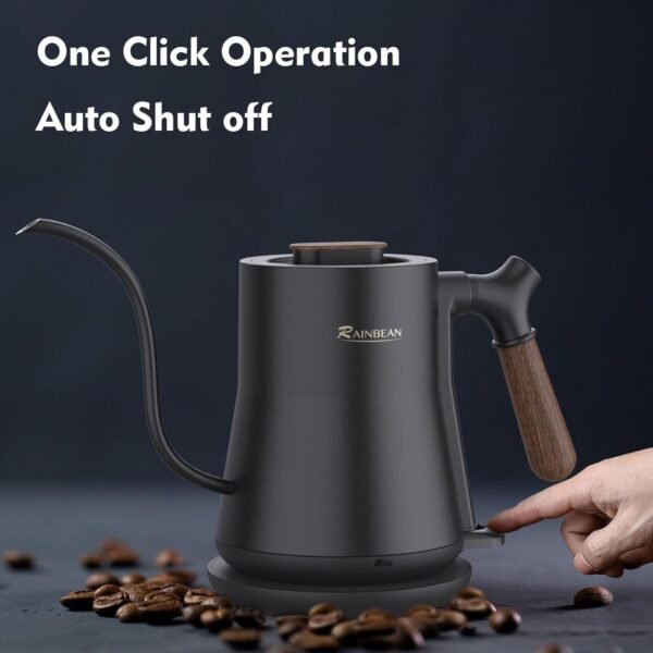 UK ONLY - Gooseneck Electric Kettle, Pour Over Coffee Kettle Hot Water Tea Kettle,Stainless Steel Inner With Leak Proof Design,Rapid Heating, Auto Shutoff
