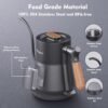 UK ONLY - Gooseneck Electric Kettle, Pour Over Coffee Kettle Hot Water Tea Kettle,Stainless Steel Inner With Leak Proof Design,Rapid Heating, Auto Shutoff