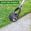 UK/US/Canada & Germany ONLY - Wheel Rotary Edger, Sidewalk Manual Lawn Edger, Stainless Steel Handle, Adjustable Height -66.7Inch
