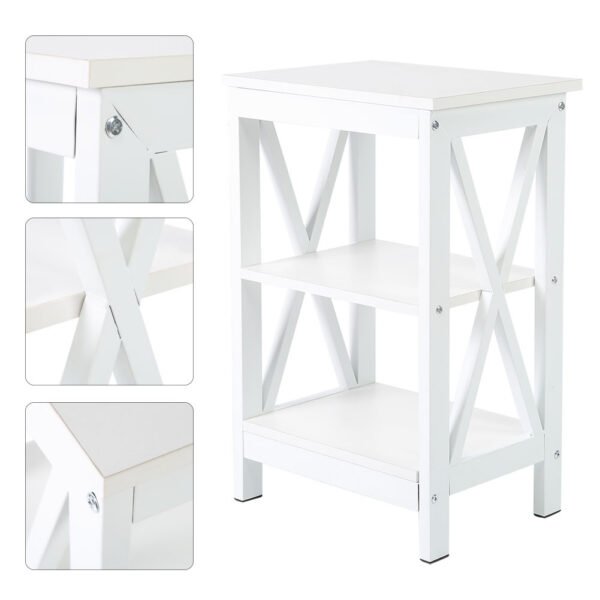 7bfba763-d1c0-4d8f-832a-4a75dcba7854.jpg UK ONLY - Multifunctional Wooden Cabinet Storage Rack Organizer Bedroom Accessories